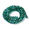 Transparent Electroplate Glass Beads Strands GLAA-Q099-C01-09-1-2