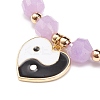 Natural Lavender Amethyst Stretch Bracelet BJEW-JB08525-05-4