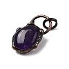 Natural Amethyst Pendants G-B149-08R-01-2