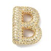 Rack Plating Brass Micro Pave Cubic Zirconia Pendants KK-Q790-01B-G-1