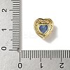 Brass Micro Pave Cubic Zirconia Beads KK-I276-46G-06-3