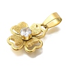 304 Stainless Steel Pendants STAS-Z092-03G-01-2