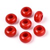 Opaque Acrylic European Large Hole Beads SACR-N019-03H-1