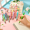 9Pcs 9 Colors UV Plated Plastic Ball-Point Pen AJEW-TA0001-83-5