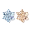 Christmas Theme UV Plating Transparent Rainbow Iridescent Acrylic Beads TACR-R001-03A-2