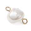 Electroplated Shell Pearl Nuggets Links PALLOY-JF04646-01-4