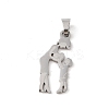 Non-Tarnish Mother's Day 304 Stainless Steel Pendants STAS-U002-10P-1