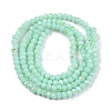Electroplate Opaque Solid Color Glass Beads Strands LS-EGLA-A044-P1mm-L14-3