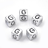 Plated Acrylic Beads X1-PB43C9308-G-01-1