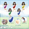 30Pcs 5 Colors Easter PVC Plastic Jesus Display Decoration DJEW-YW0001-10-3