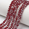 Electroplate Glass Beads Strands EGLA-A034-T6mm-J10-1
