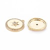 Brass Micro Pave Cubic Zirconia Pendants KK-R130-003A-NF-2