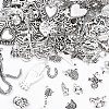 100Pcs 100 Styles Tibetan Style Alloy Charms TIBEP-YW0002-01-1