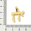 201 Stainless Steel Pendants STAS-U003-10G-3