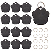 60Pcs 2 Style Aluminum Alloy Pendants ALUM-BC0001-63B-1