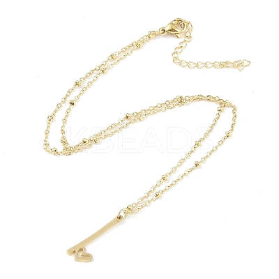304 Stainless Steel Pendant Necklaces NJEW-H029-02G-I-1