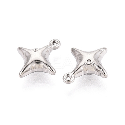 304 Stainless Steel Pendant Cabochon Settings STAS-T067-72P-1