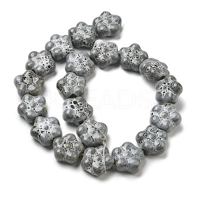 Handmade Porcelain Beads Strands PORC-B002-19F-1