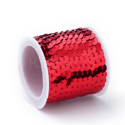 Eco-Friendly Plastic Paillette Beads PVC-Q092-6mm-3-1