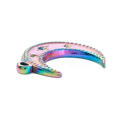PVD Vacuum Plating 304 Stainless Steel Pendant Rhinestone Cabochons STAS-P288-17M-1