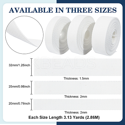 8.58 Yards 3 Styles Flat Polycotton Band OCOR-BC0005-94B-1