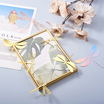 12Sets 6 Style PVC 3D Imitation Hollow Out Dragonfly Wall Stickers DIY-CF0001-04-1