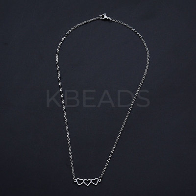 Non-Tarnish 201 Stainless Steel Pendant Necklaces LS-NJEW-S105-JN520-1-1