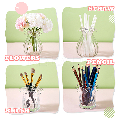 4Pcs 2 Colors Stainless Steel Flower Arrangement Insert Lids FIND-GA0003-95-1