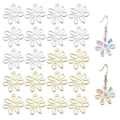 20Pcs 2 Colors Zinc Alloy Pendants FIND-CA0010-28-1