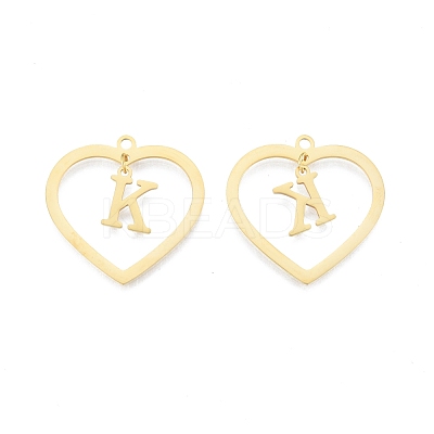 201 Stainless Steel Pendants STAS-N090-LA894-K-G-1