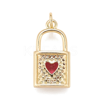 Brass Micro Pave Cubic Zirconia Pendants KK-A161-30G-C-1
