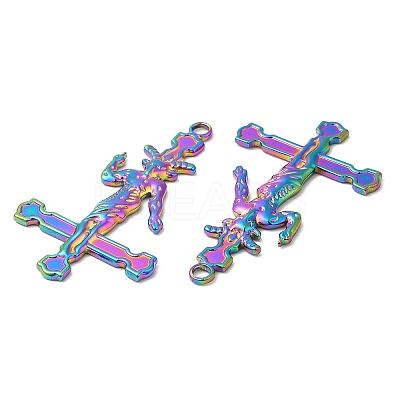 304 Stainless Steel Pendants STAS-Z041-21RC-1