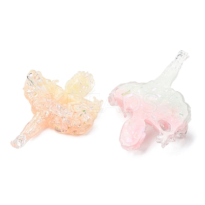 Luminous Opaque Resin Cabochons CRES-L045-14-1