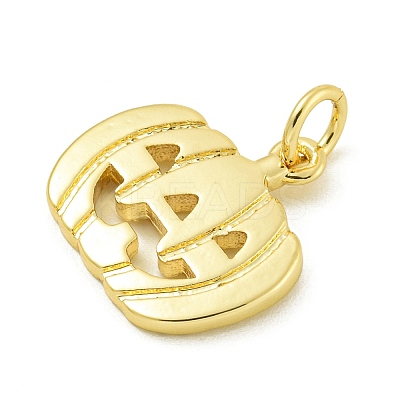 Halloween Theme Rack Plating Brass Pendants KK-Z067-18G-06-1