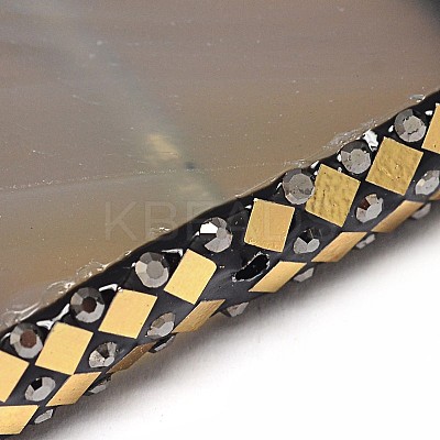 Rectangle Natural Agate Beads G-M271-09-1