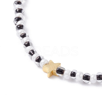 Star & Moon Pendant Necklaces Set for Teen Girl Women NJEW-JN03738-01-1