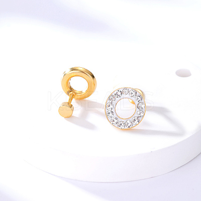 Elegant Circle Earrings with Water Diamond VB9244-1