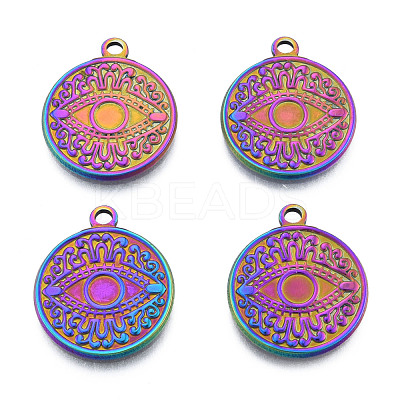 Ion Plating(IP) 201 Stainless Steel Pendants STAS-N098-220M-1