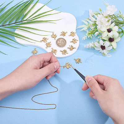 12Pcs 304 Stainless Steel Pendants STAS-HY0002-12-1