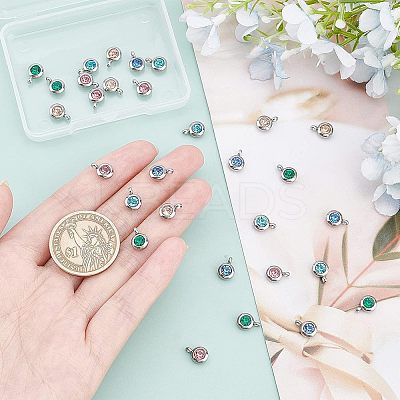 Rhinestone Charms STAS-UN0014-10G-1
