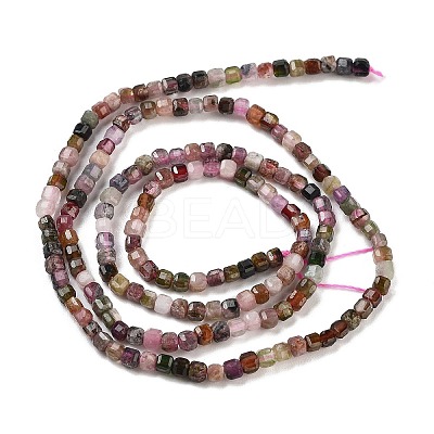 Natural Multicolor Tourmaline Beads Strands G-H042-B28-01-1