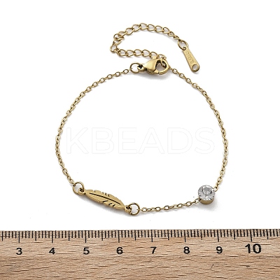 201 Stainless Steel Cable Chain Bracelets LS-BJEW-H205-01D-G-1