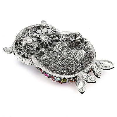 Zinc Alloy Colorful Rhinestone Brooch LS-JEWB-U011-04AS-1