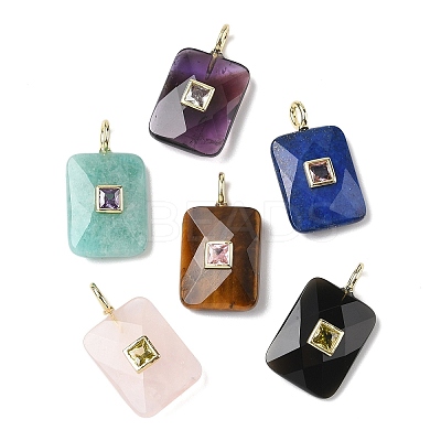 Natural Mixed Stone Pendants G-I391-03G-1