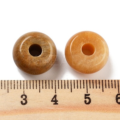 Natural Red Aventurine European Beads G-C134-04G-1