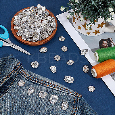 100Pcs Sew on Rhinestone GLAA-CY0001-01A-1