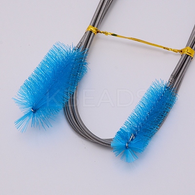 304 Stainless Steel PP Cleaner Double Ended Elastic Hose Pipe AJEW-WH0188-74B-1