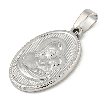 Non-Tarnish 304 Stainless Steel Pendants STAS-B071-02A-20P-1
