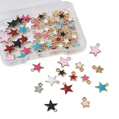 Alloy & Brass Enamel Charm Sets ENAM-TA0001-10-1