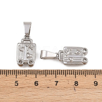 304 Stainless Steel Pendants STAS-B167-17B-P-1